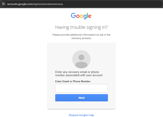 Google ปิดฟอร์ม Username Recovery หลังพบช่องโหว่ Brute-force